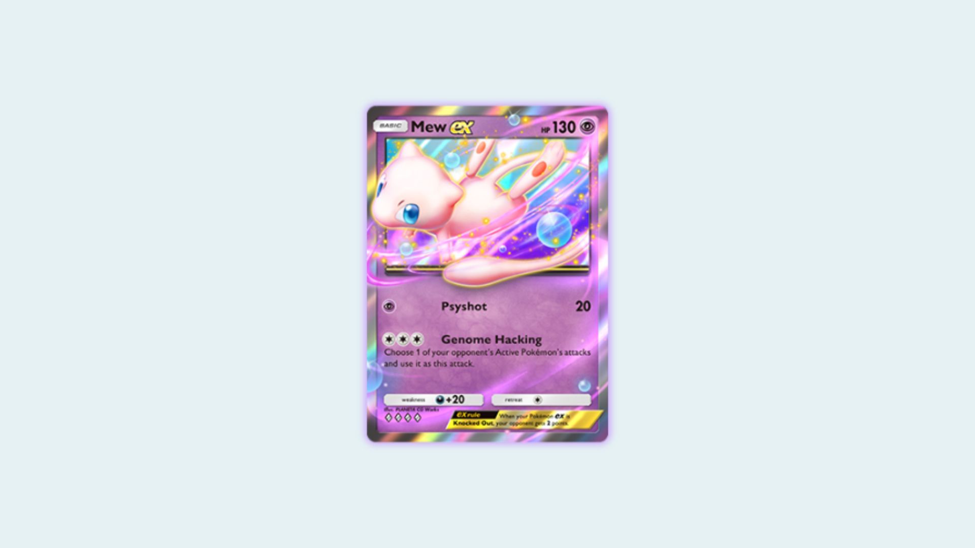 Mew ex (Image via official website of the game)