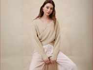 Wrap Sweater (Image via Banana Republic Factory)