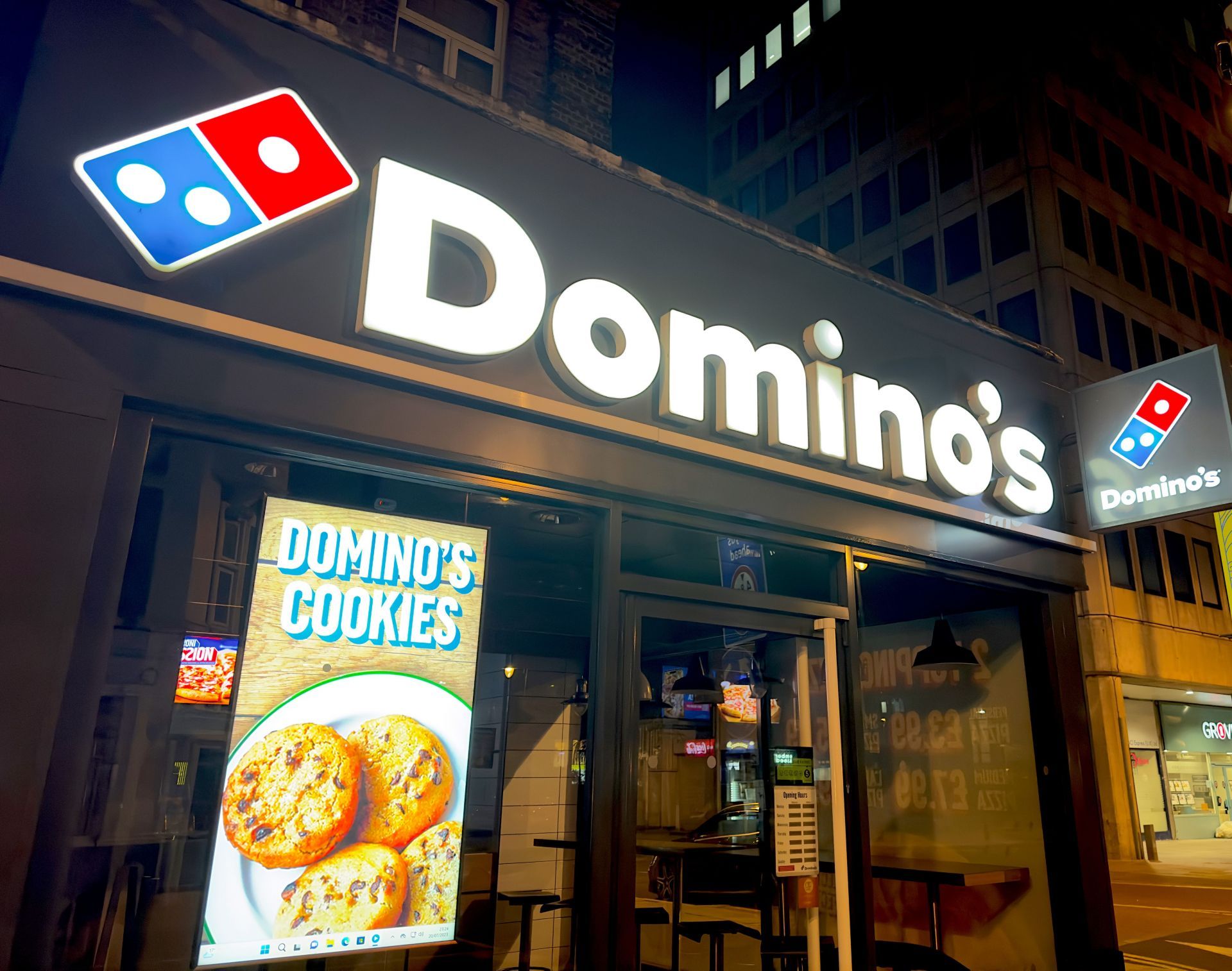 Dominos Pizza Shop Front, Building Exterior - Source: Getty