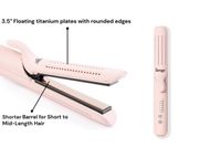 L'ange Hair Le Duo 360 Airflow Styler, Titanium Flat Iron Hair Straightener (image via Walmart)