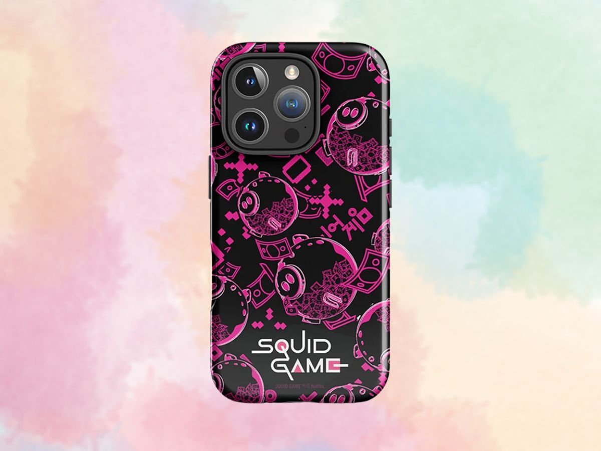 Squid Game Piggybank Pattern iPhone Tough Case (Image via Netflix Shop)