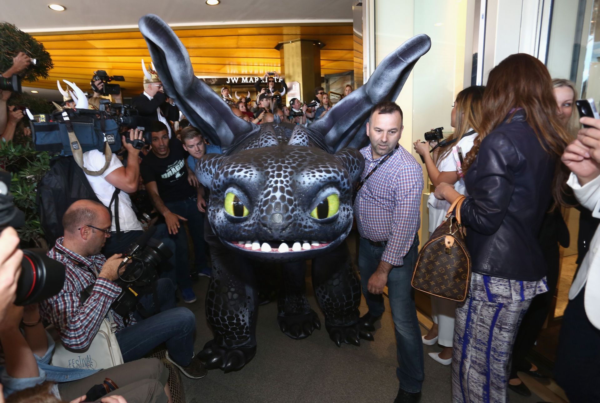 &quot;How To Train Your Dragon 2&quot; Stunt - The 67th Annual Cannes Film Festival - Source: Getty