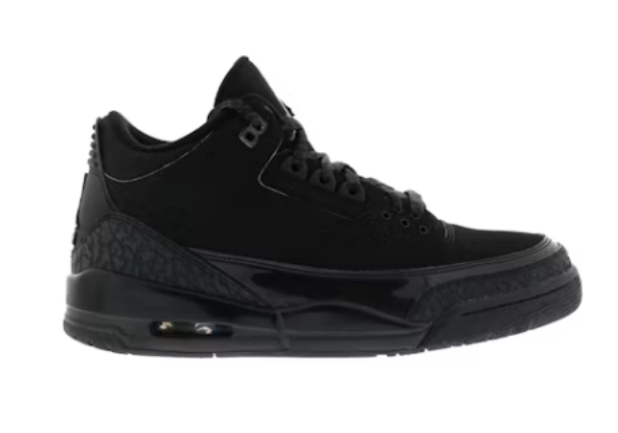 Air Jordan 3 &quot;Black Cat&quot; 2007 sneakers (Image via StockX)