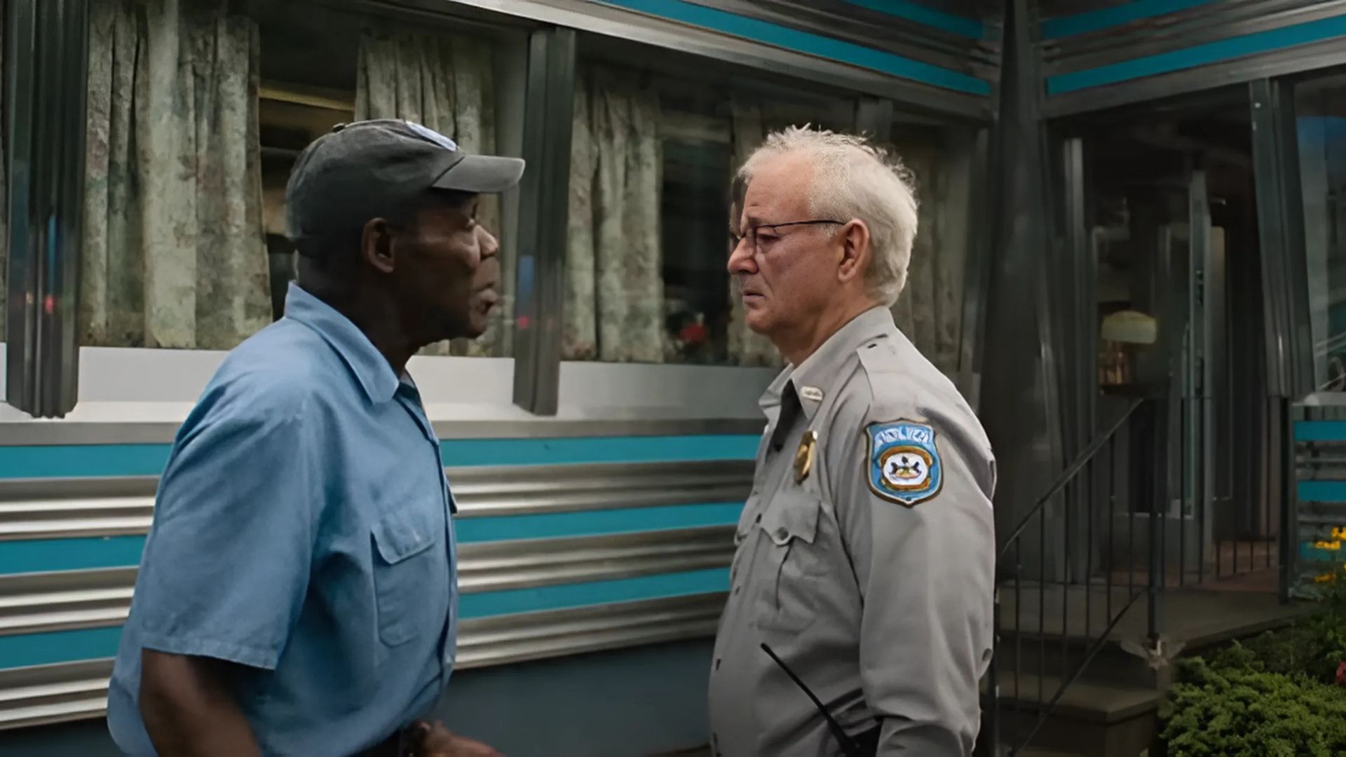 A scene from outside The Elizaville Diner in The Dead Don&#039;t Die | Image source: Focus Features on YouTube