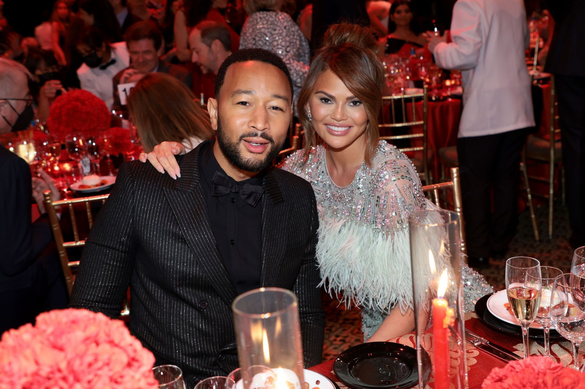 John Legend and Chrissy Teigen (Photo by Dimitrios Kambouris/Getty Images for City Harvest)