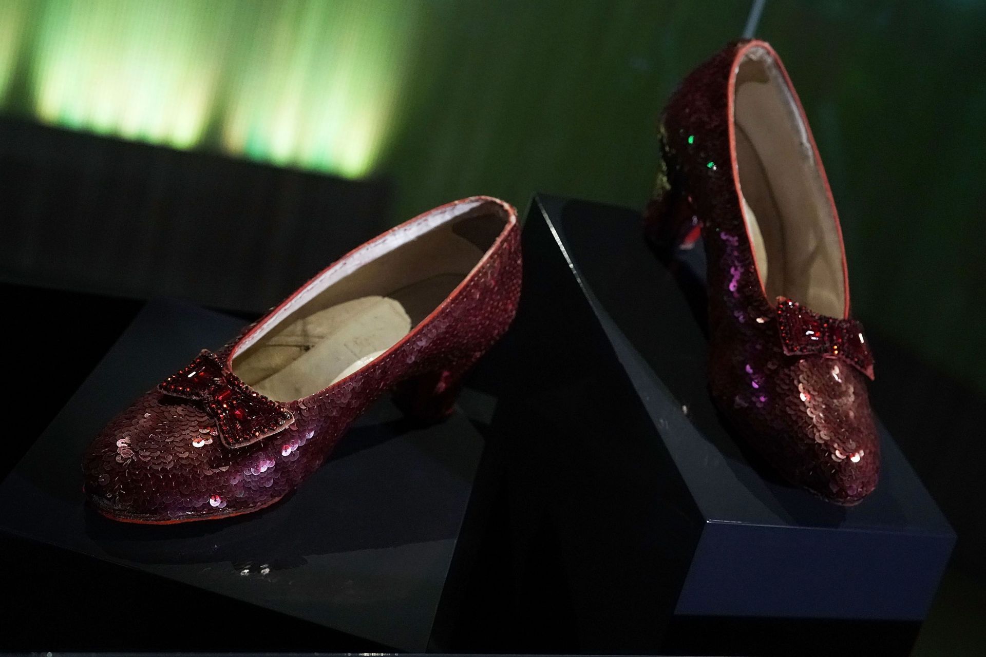 The Famous Ruby Slippers From The Wizard Of Oz Go On Display At The Smithsonian Institute - Source: Getty