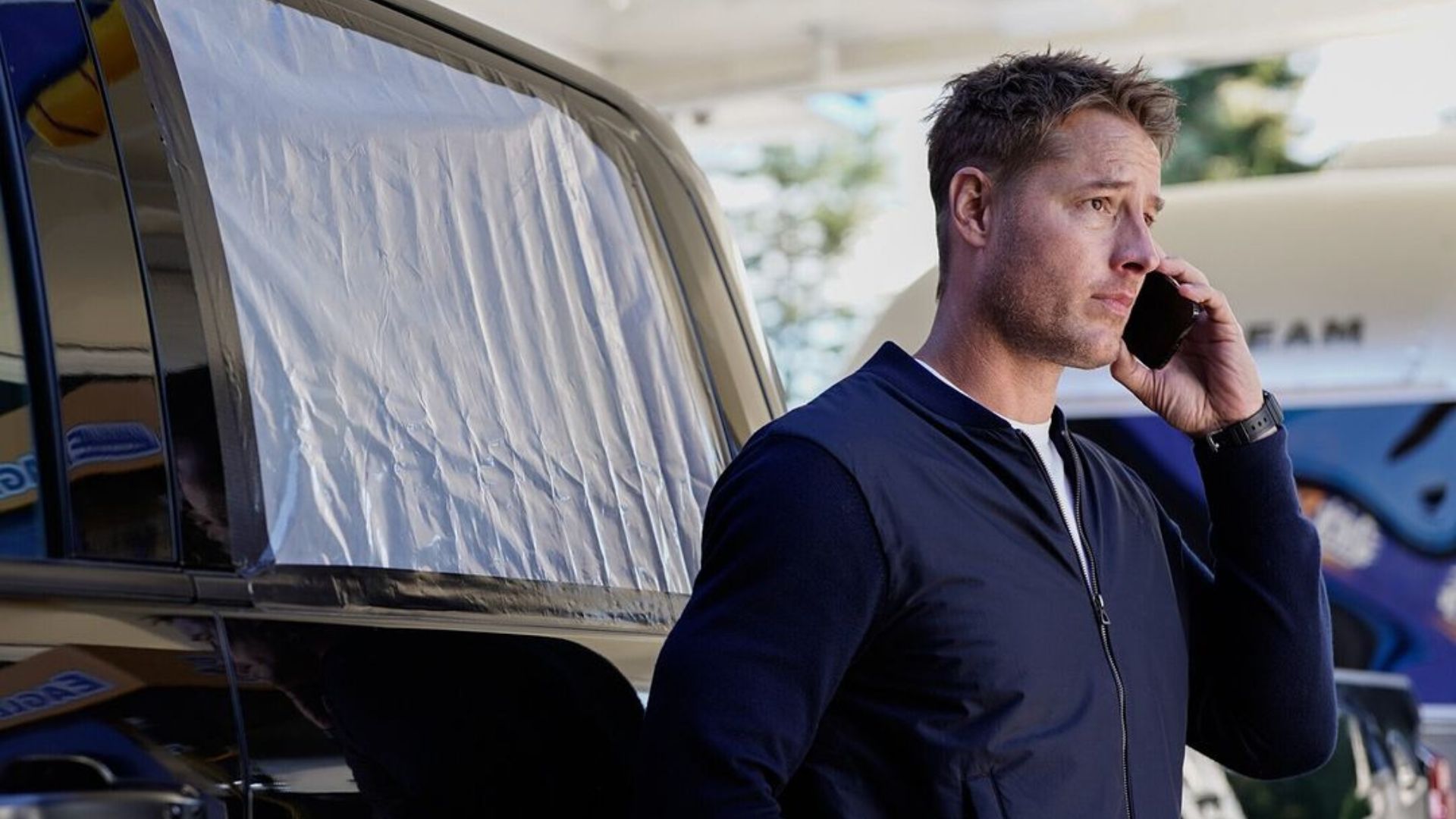 Justin Hartley as Colter Shaw on Tracker (image via Instagram/@trackercbs)