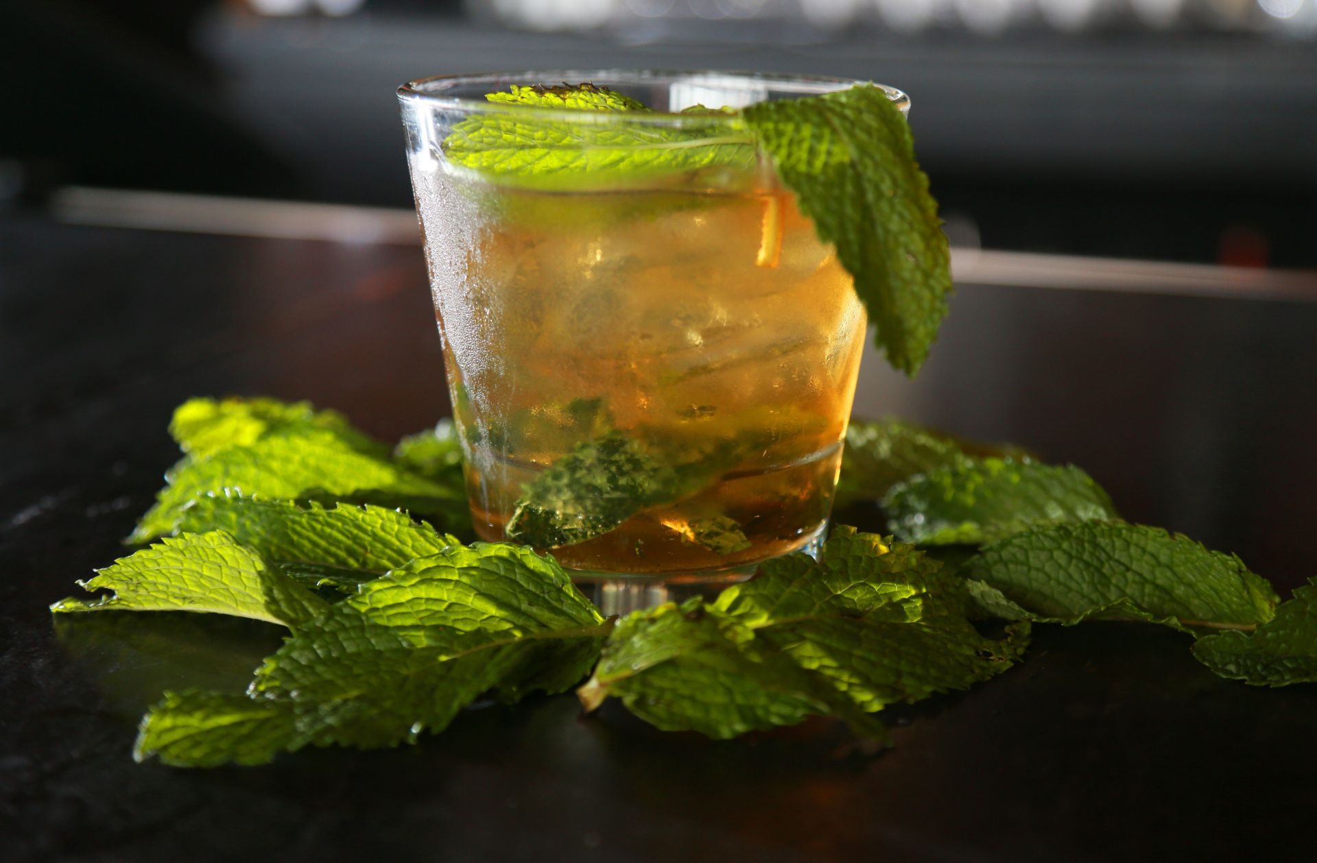 (05/04/2016 Boston, MA) Sheila Gill, manager of Gather food and drink at innovation district hall, shows off a Mint Julep which will be featured at a Kentucky Derby Viewing Party on Saturday. Wednesday, May 4, 2016. Staff Photo by Matt West. - Source: Getty