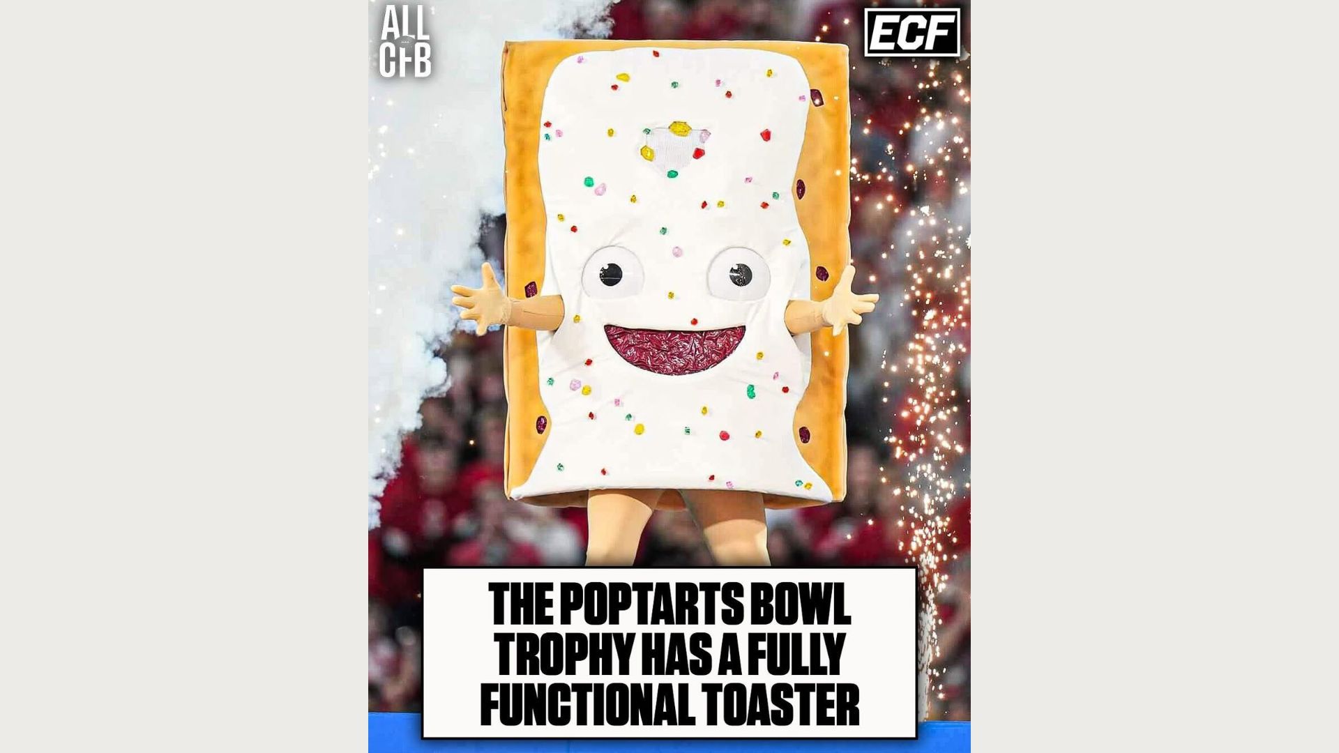 Pop-Tarts Bowl trophy (Image via Instagram)