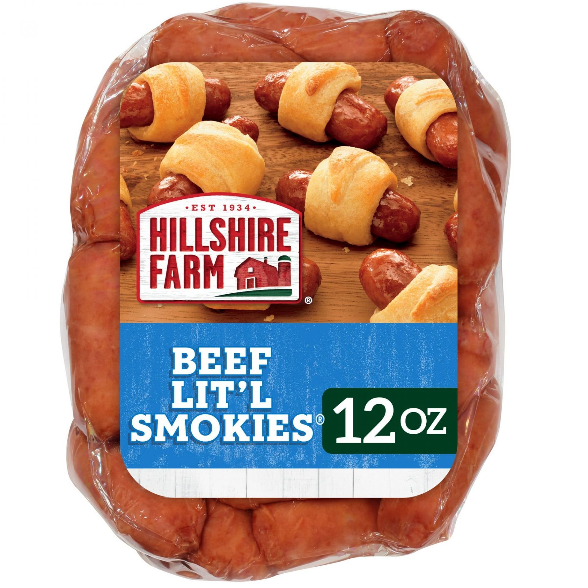 Hillshire Farm Beef Lit&#039;l Smokies Smoked Sausage, 12 oz (Image via Walmart)