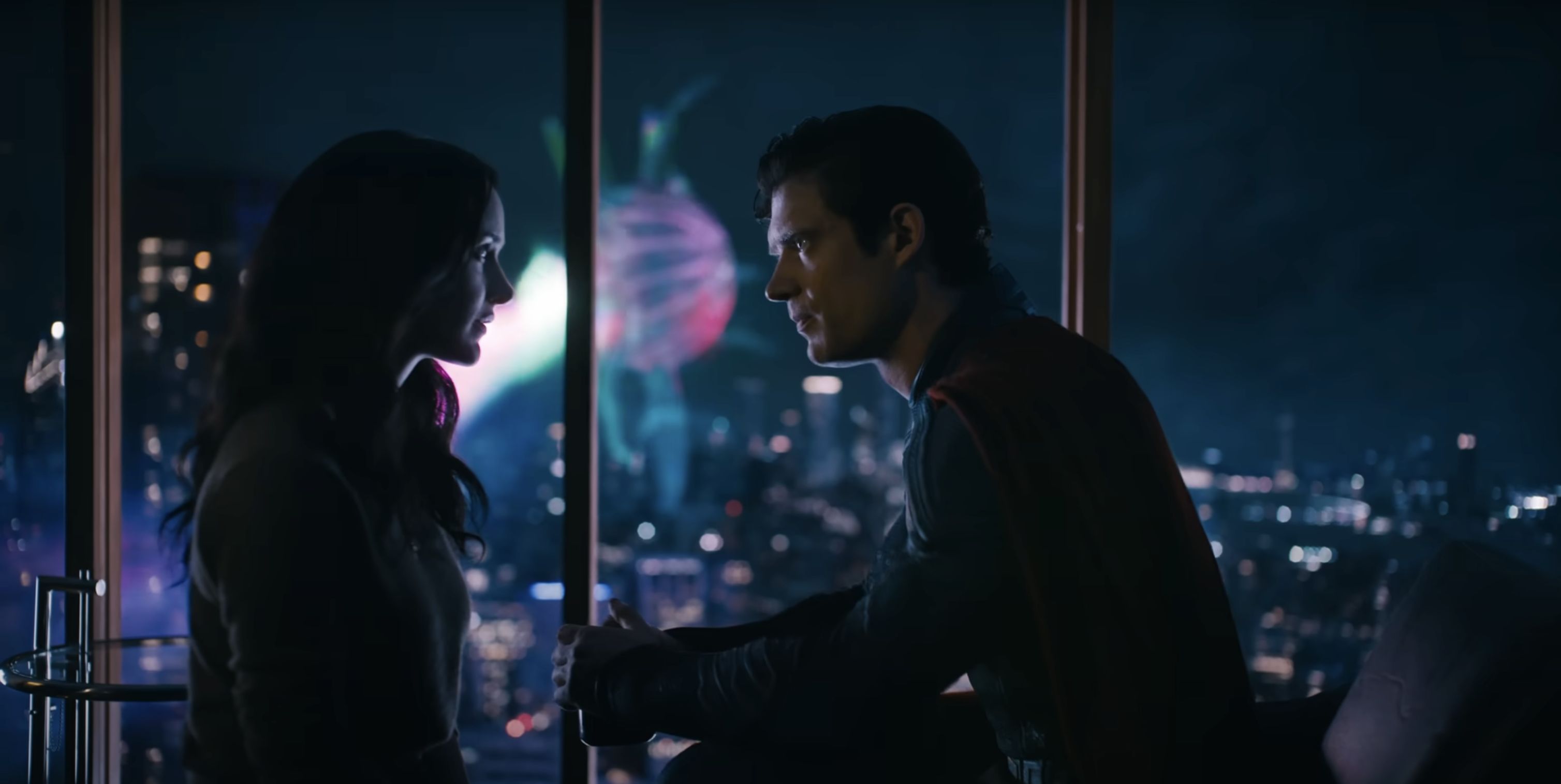 Lois Lane and Clark Kent as Superman (Image via YouTube/@DC)