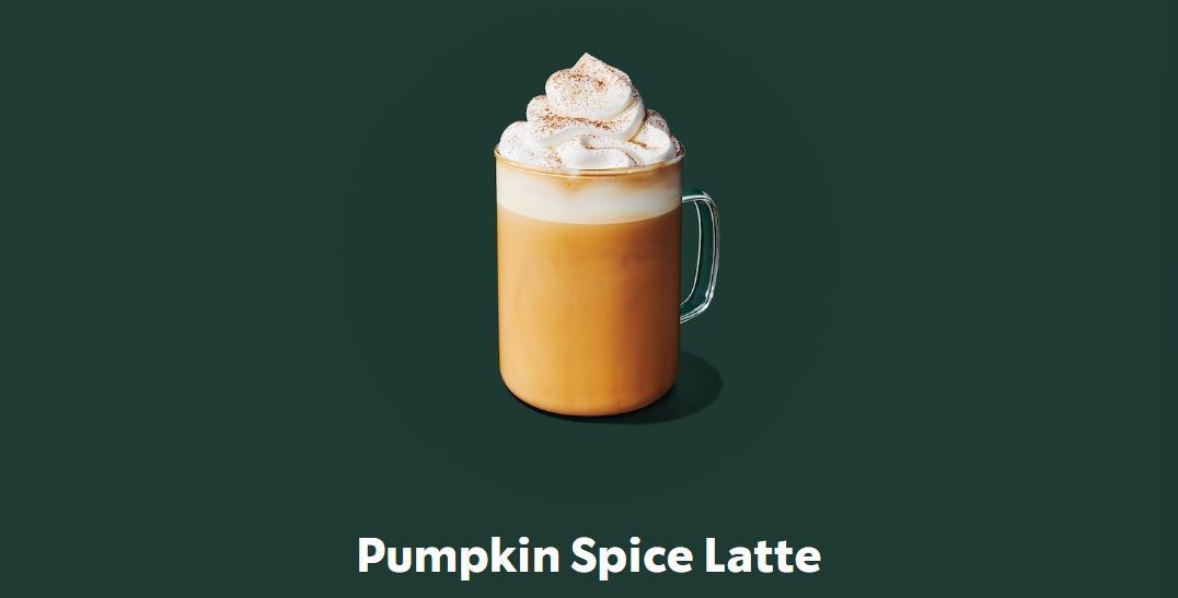 How many calories are there in a Starbucks Pumpkin Spice Latte?