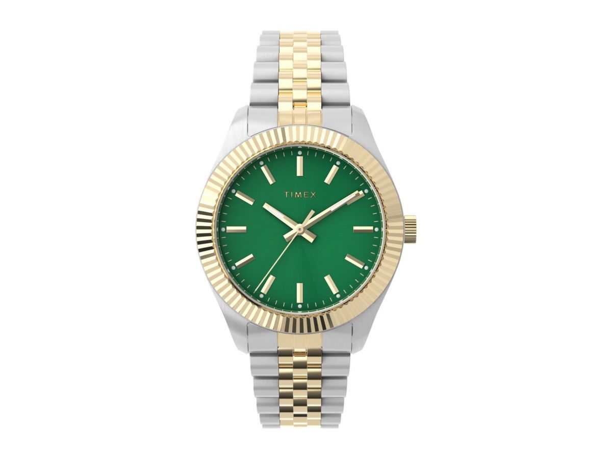 Timex Legacy 36mm Stainless Steel Bracelet Watch (Image via Timex)