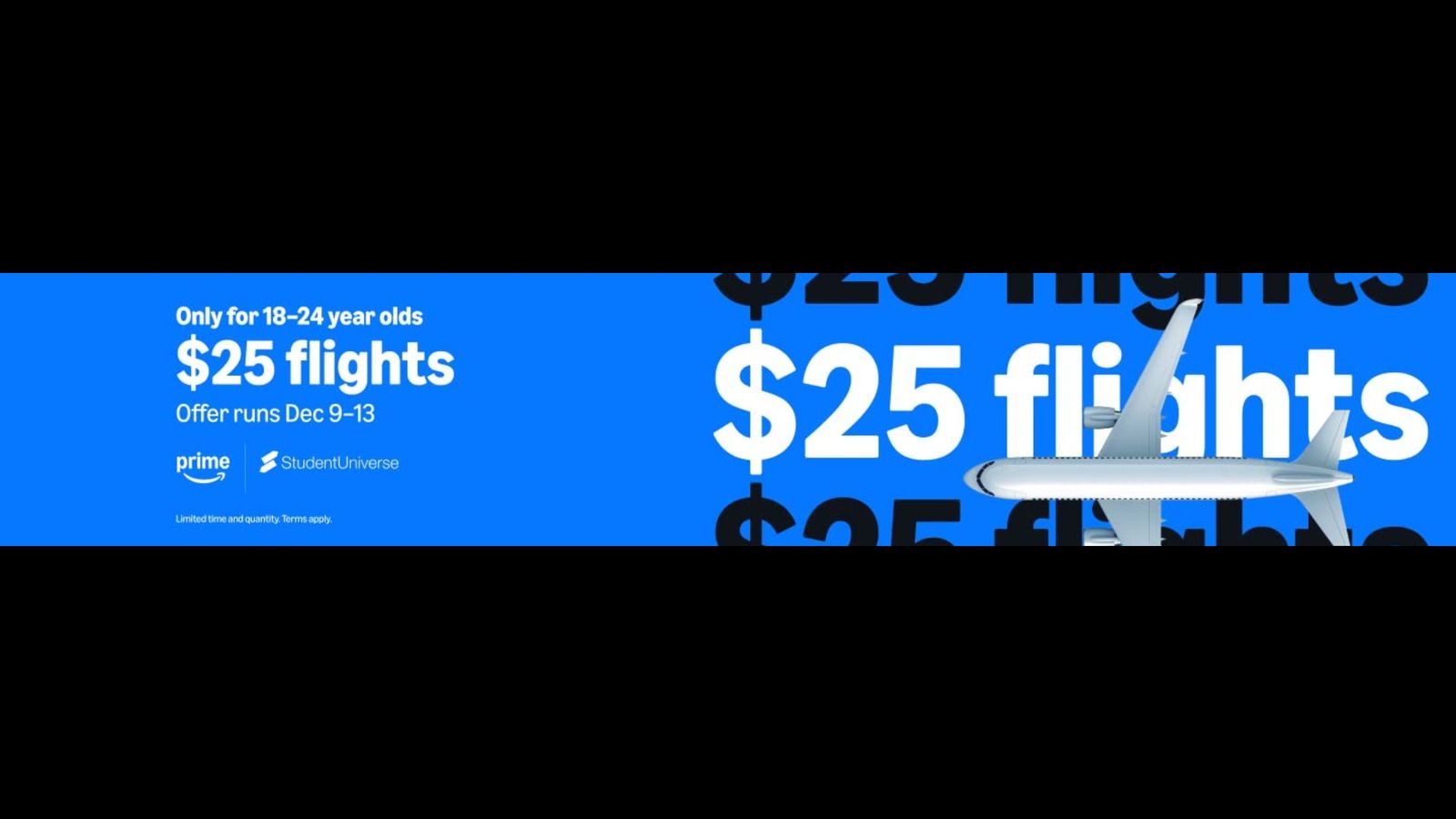 Amazon is offering students 25 worth flight tickets for Holiday 2024