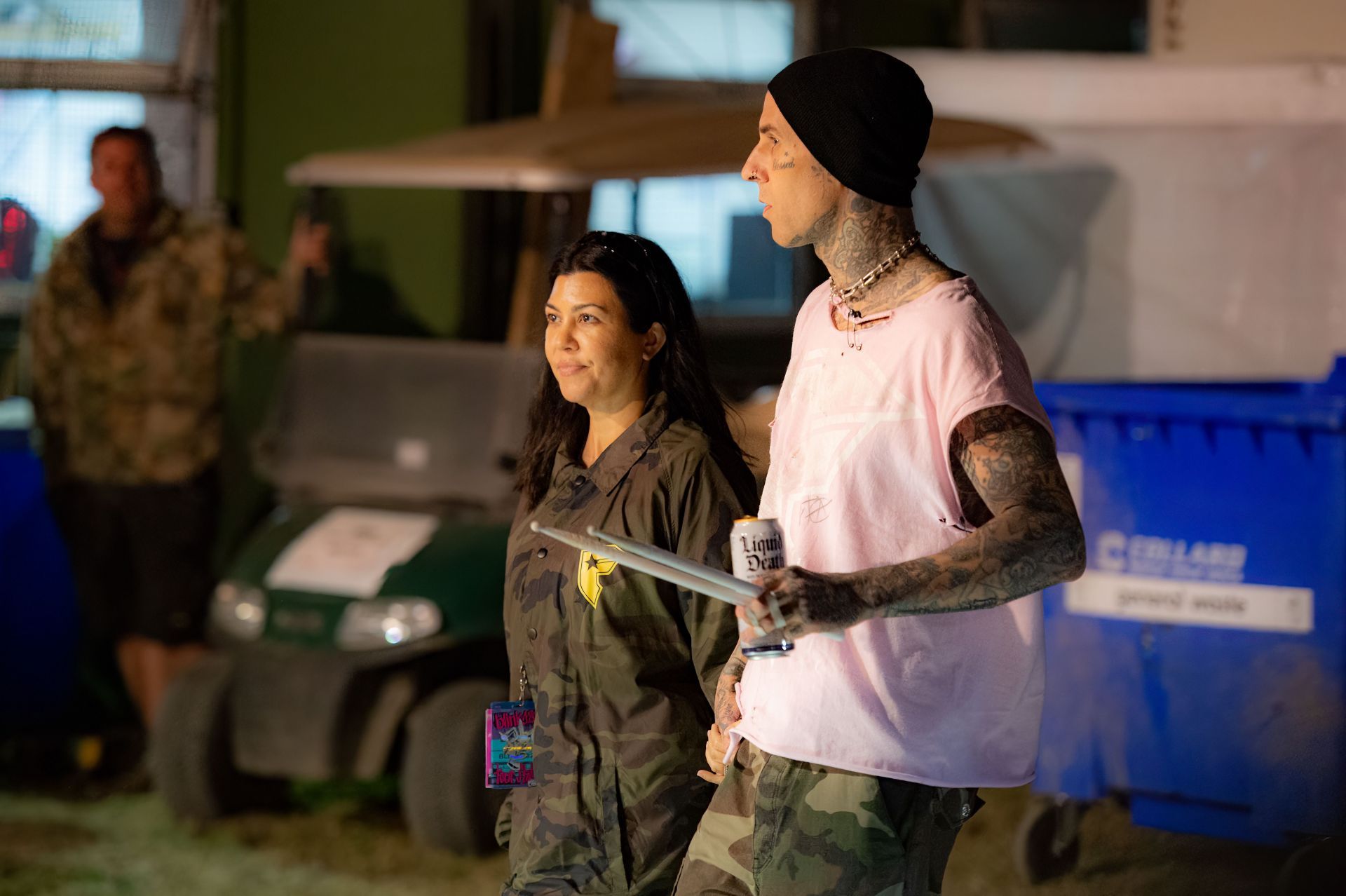 Travis Barker and Kourtney Kardashian - Source: Getty