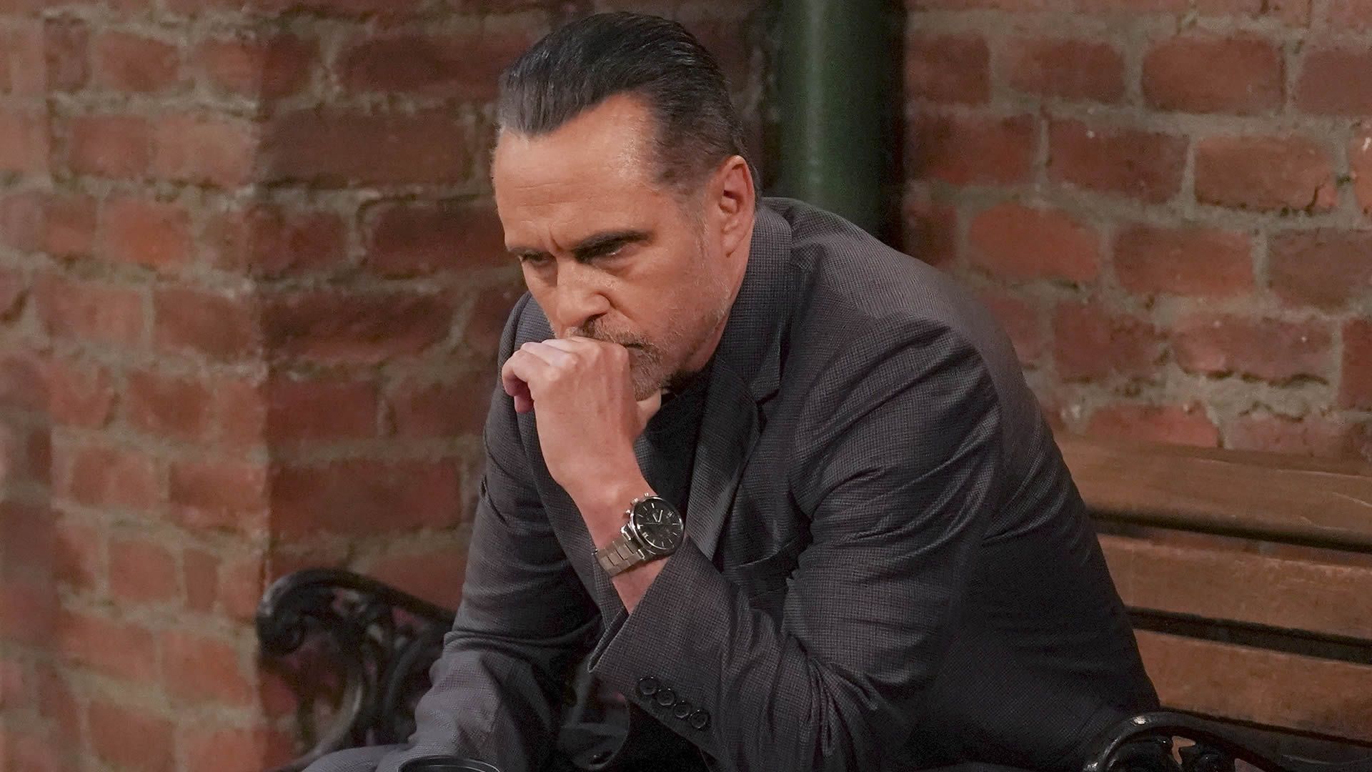 General Hospital&rsquo;s Sonny looking concerned. | Image Source: ABC