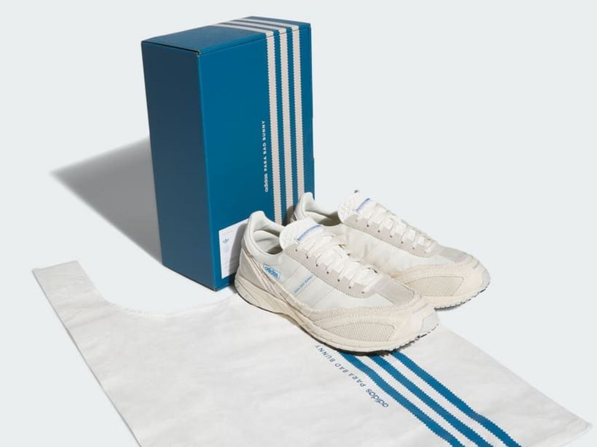 Adizero Bad Bunny SL 72 Off-White/Chalk White sneakers (image via Adidas)