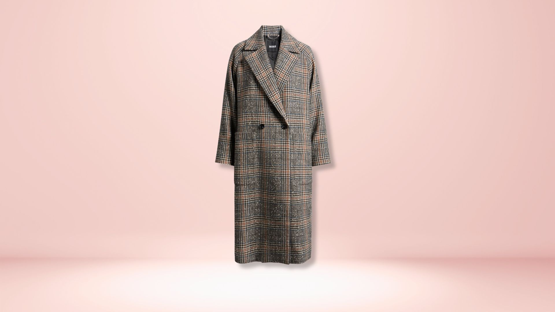 Calodino Plaid Coat by BOSS (Image via Nordstrom)