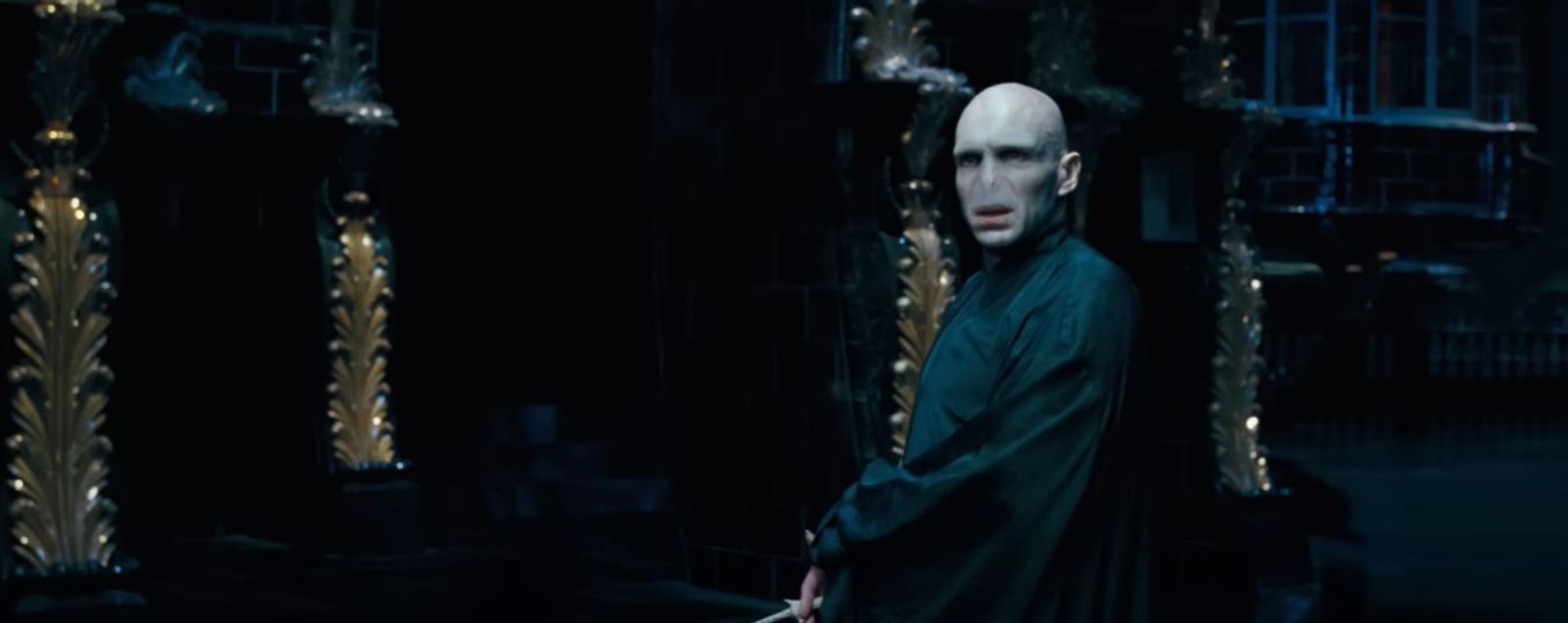 Who plays Voldemort in Harry Potter?