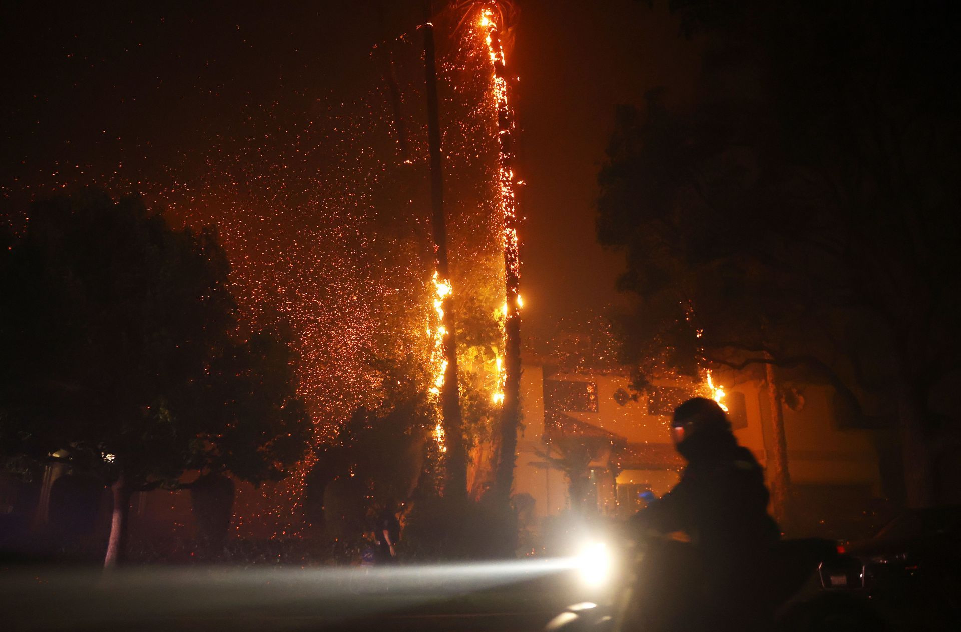 Powerful Winds Fuel Multiple Fires Across Los Angeles Area - Source: Getty