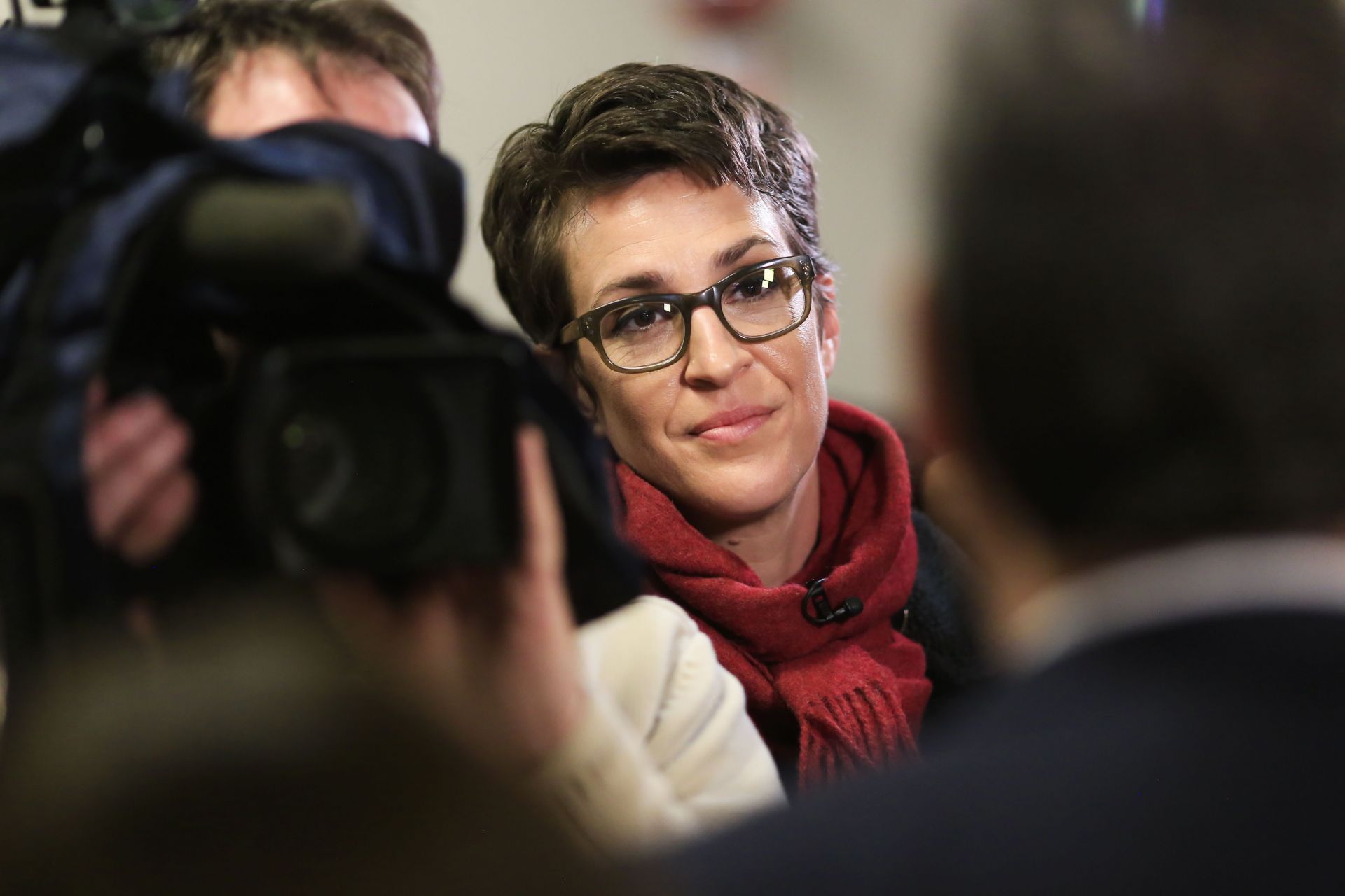 STRATHAM, NH - FEBRUARY 5: Rachel Maddow, host of The Rachel Ma - Source: Getty