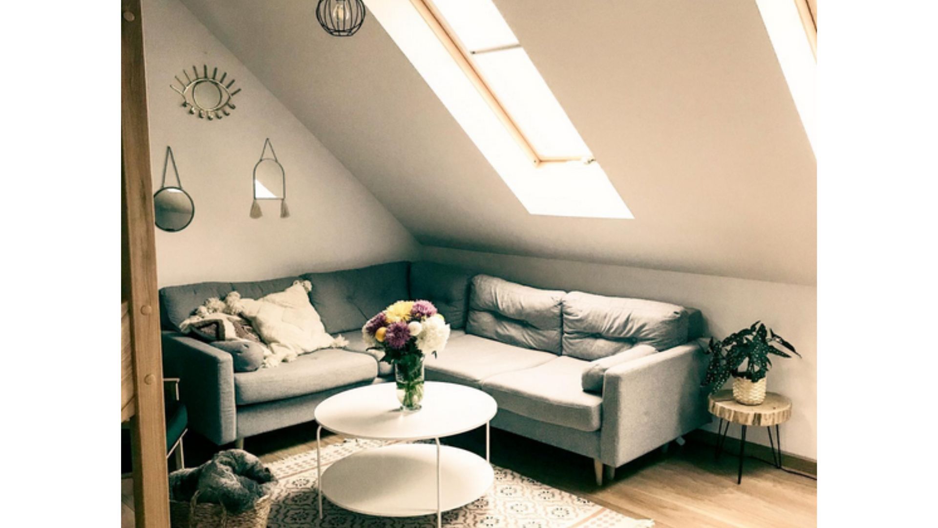 Cozy Boho-style attic (Image via Instagram/ola_z_polnej)