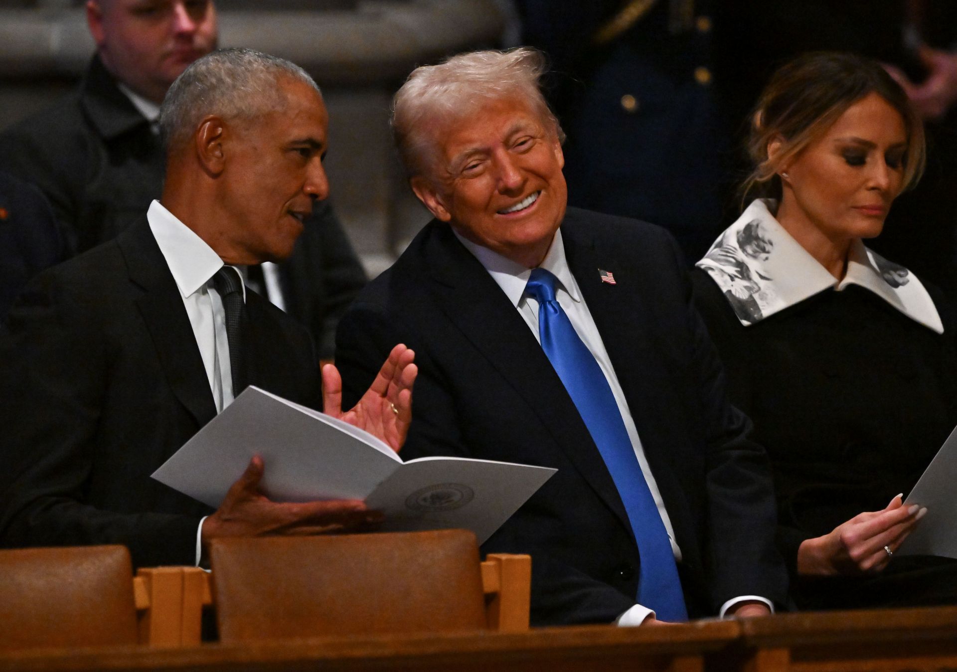 WASHINGTON, DC - JANUARY 9: Former President Barack Obama and P - Source: Getty