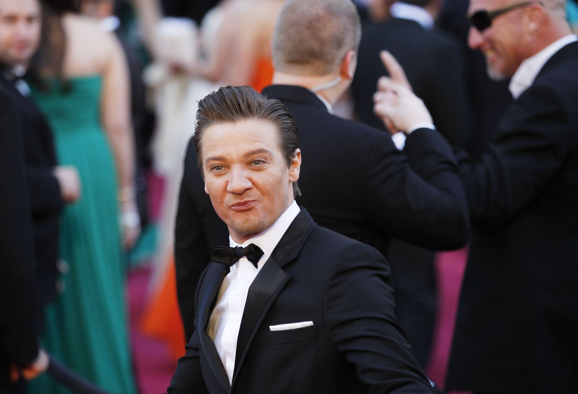 LOS ANGELES, CA - February 24, 2013 Jeremy Renner arriving for the 85th Annual Academy Awards on Sun - Source: Getty