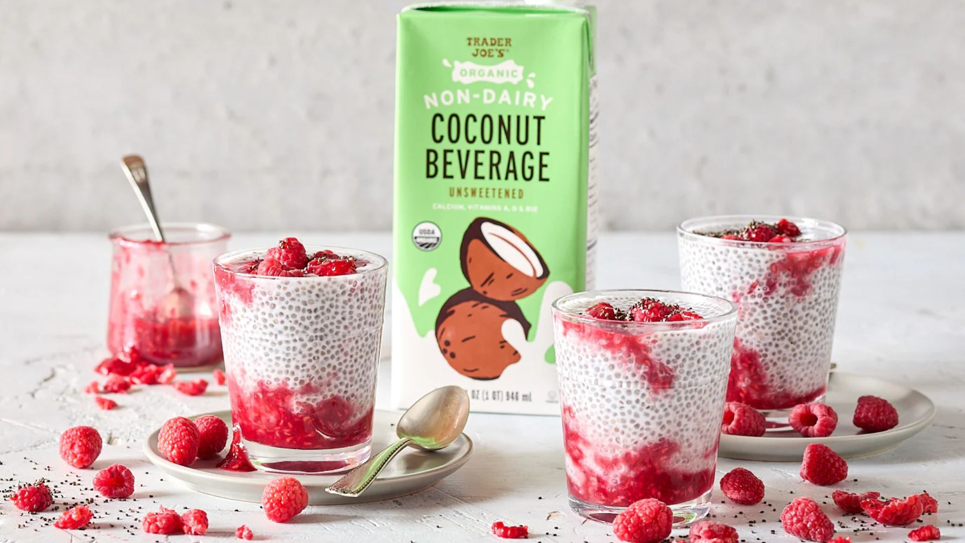 Organic Non-Dairy Coconut Beverage Unsweetened (Image via Trader Joe&#039;s)