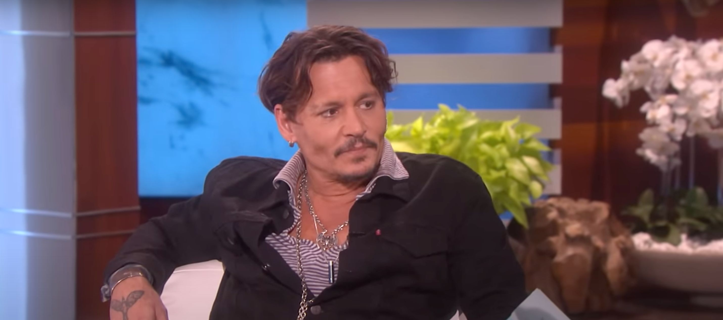 Johnny Depp (Image via YouTube/@theellenshow)