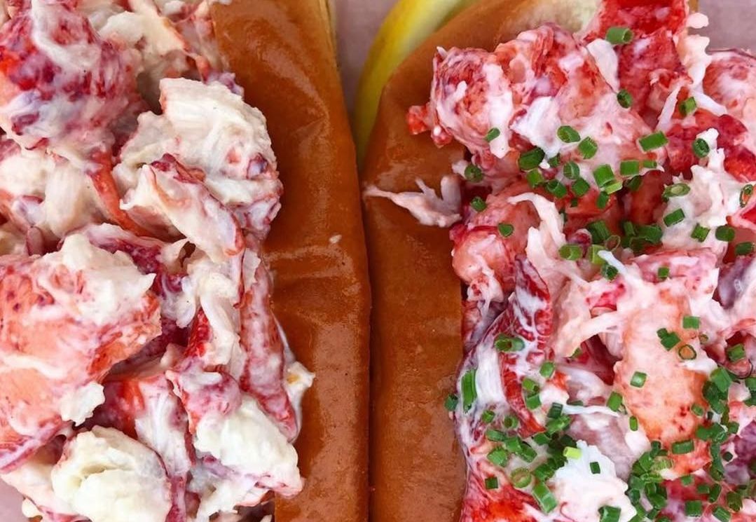 Lobster rolls from Bite into Maine. (Image via Instagram/@biteintomaine)