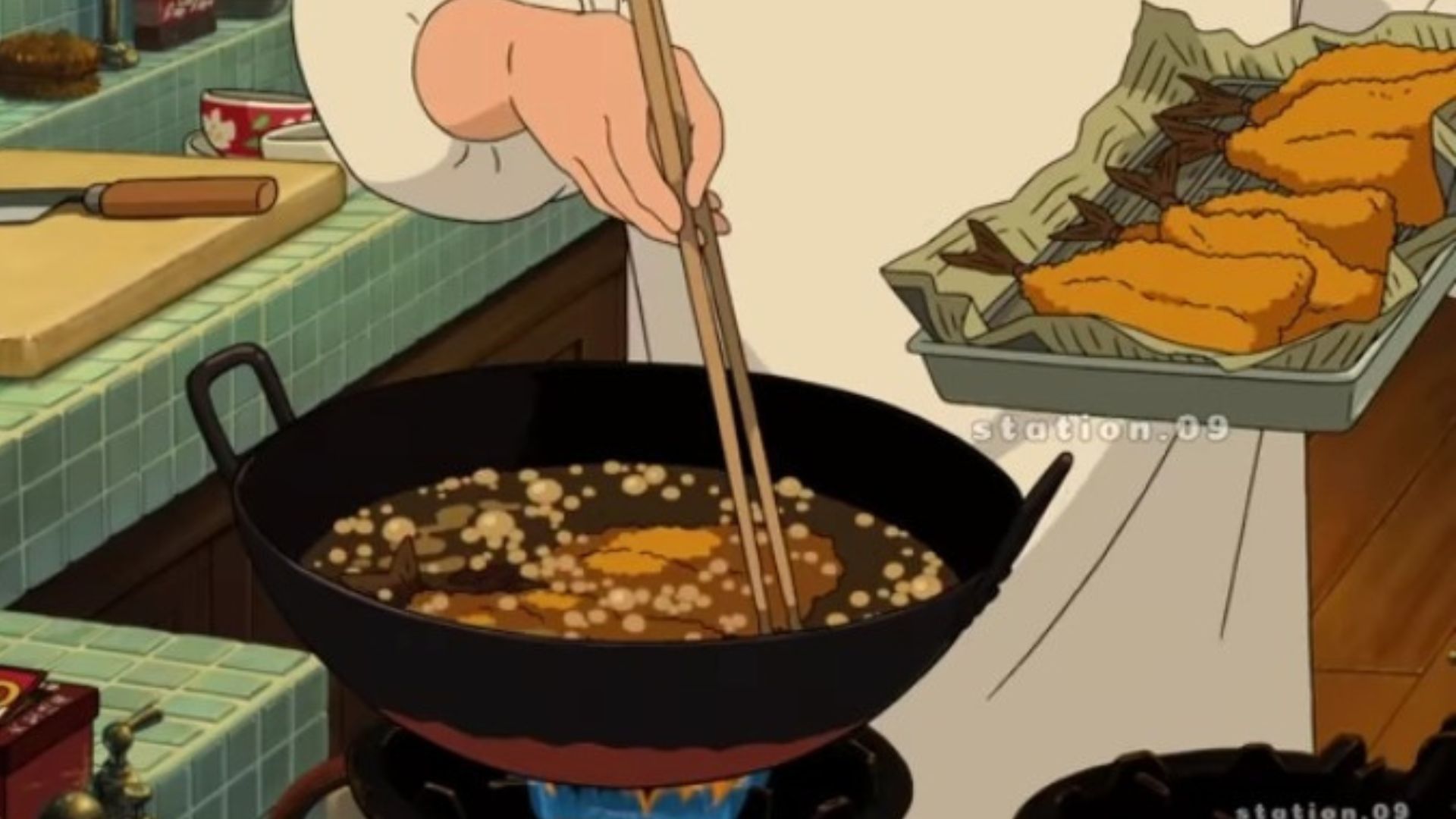 Ghibli studios food compilation ( screenshot via Station.09/Youtube)