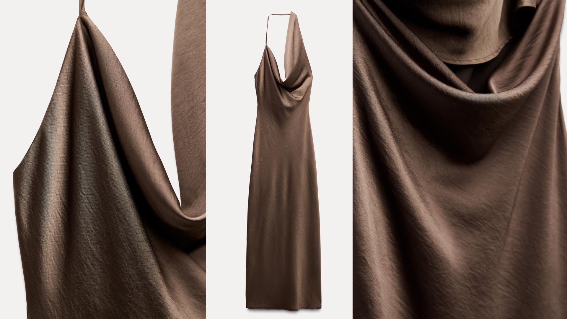 Satin Effect Midi Dress (Image via Zara)