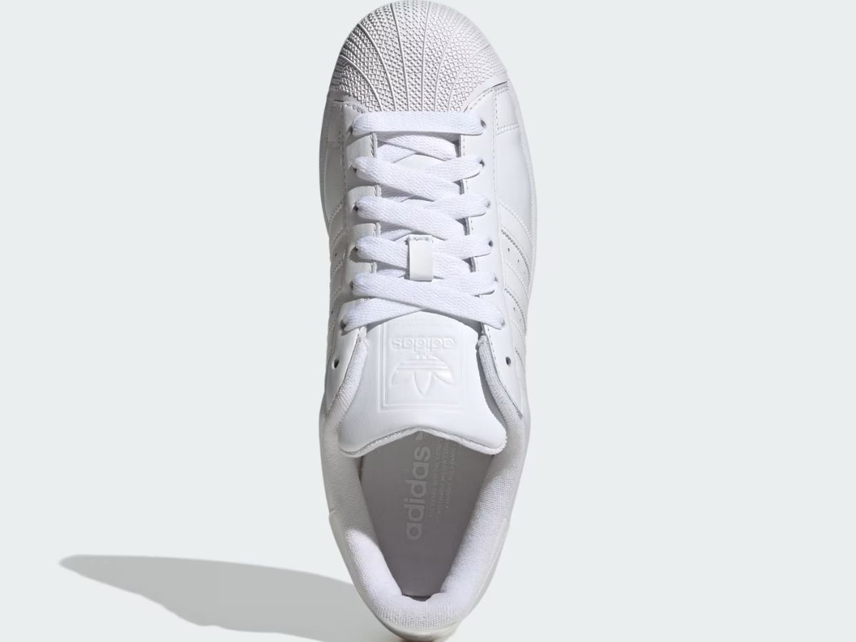 Front view of Adidas Superstar II &ldquo;Cloud White&rdquo; sneakers (Image via adidas.com)