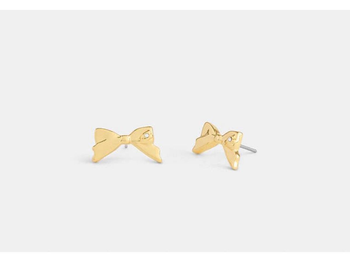 Mini Bow Stud Earrings (Image via Coach)