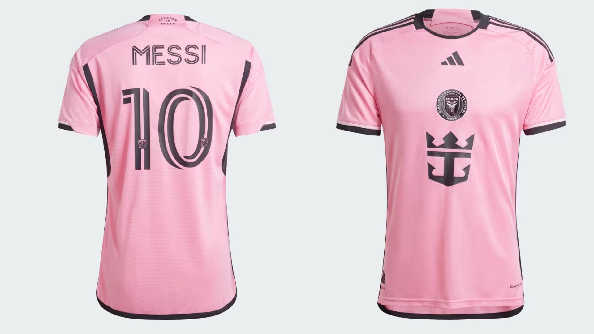 Inter Miami CF 24/25 Messi Home Authentic Jersey (Image via Adidas)