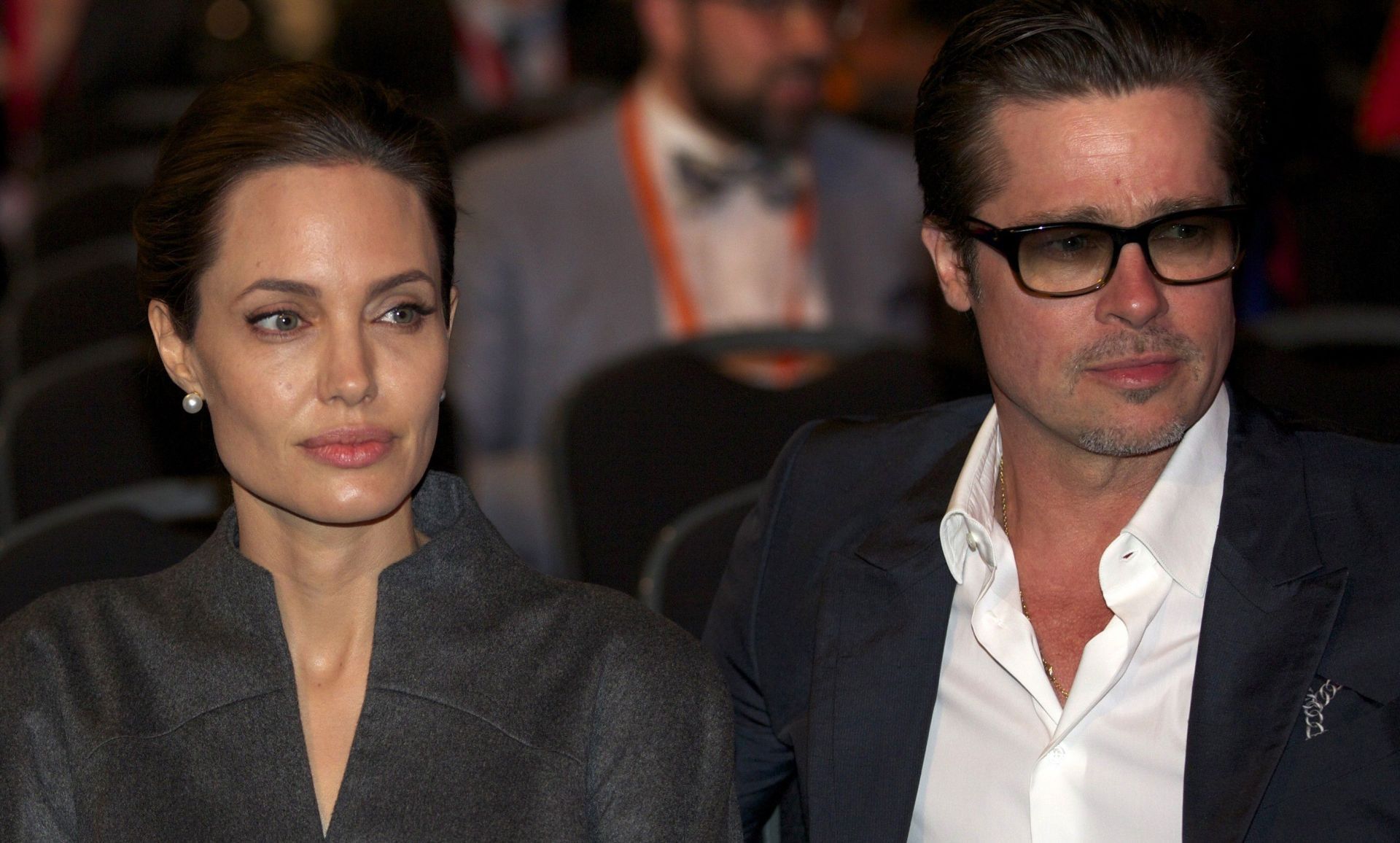 Angelina Jolie and Brad Pitt in London - Source: Getty