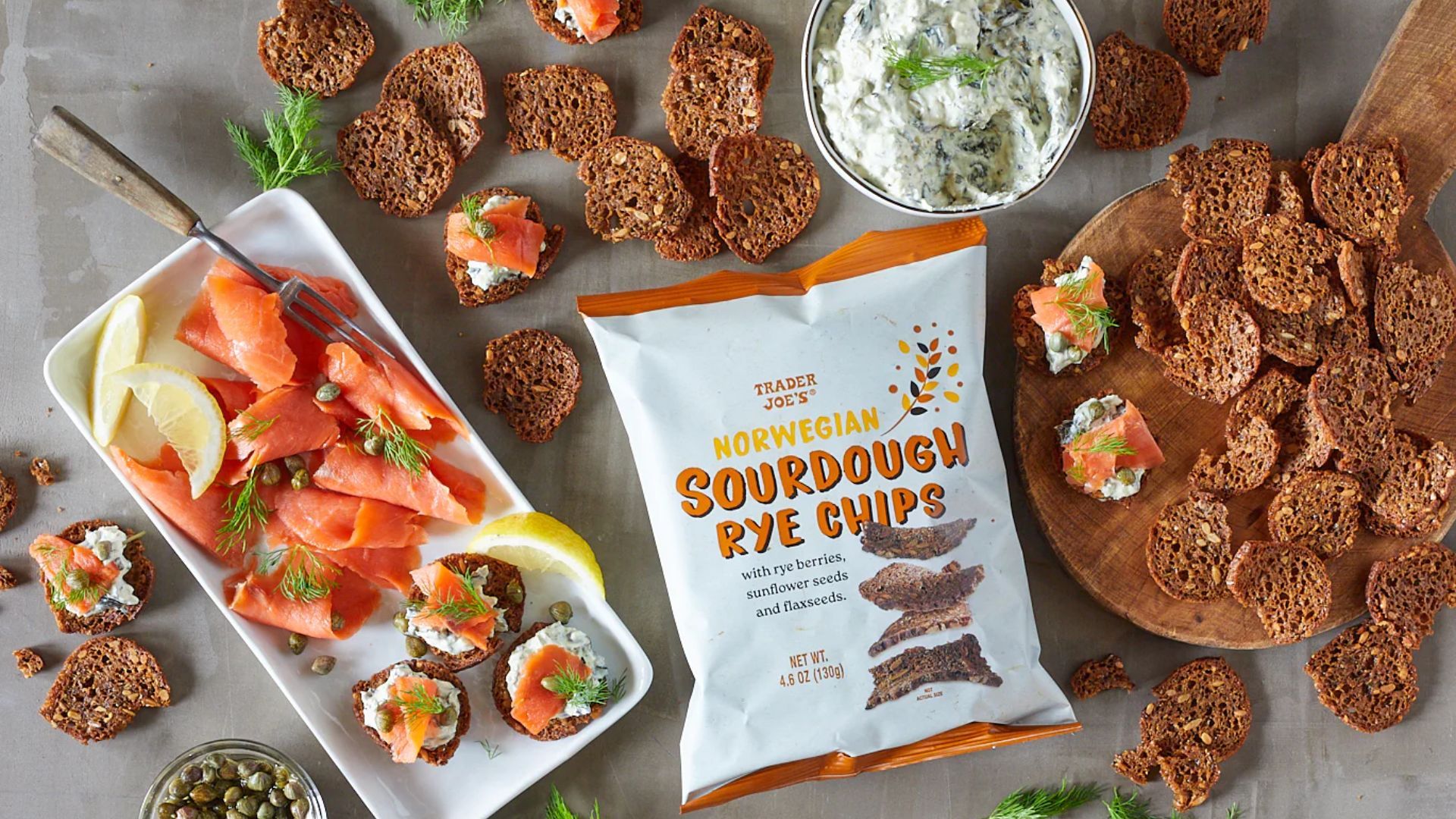 Norwegian Sourdough Rye Chips (Image via Trader Joe&#039;s)