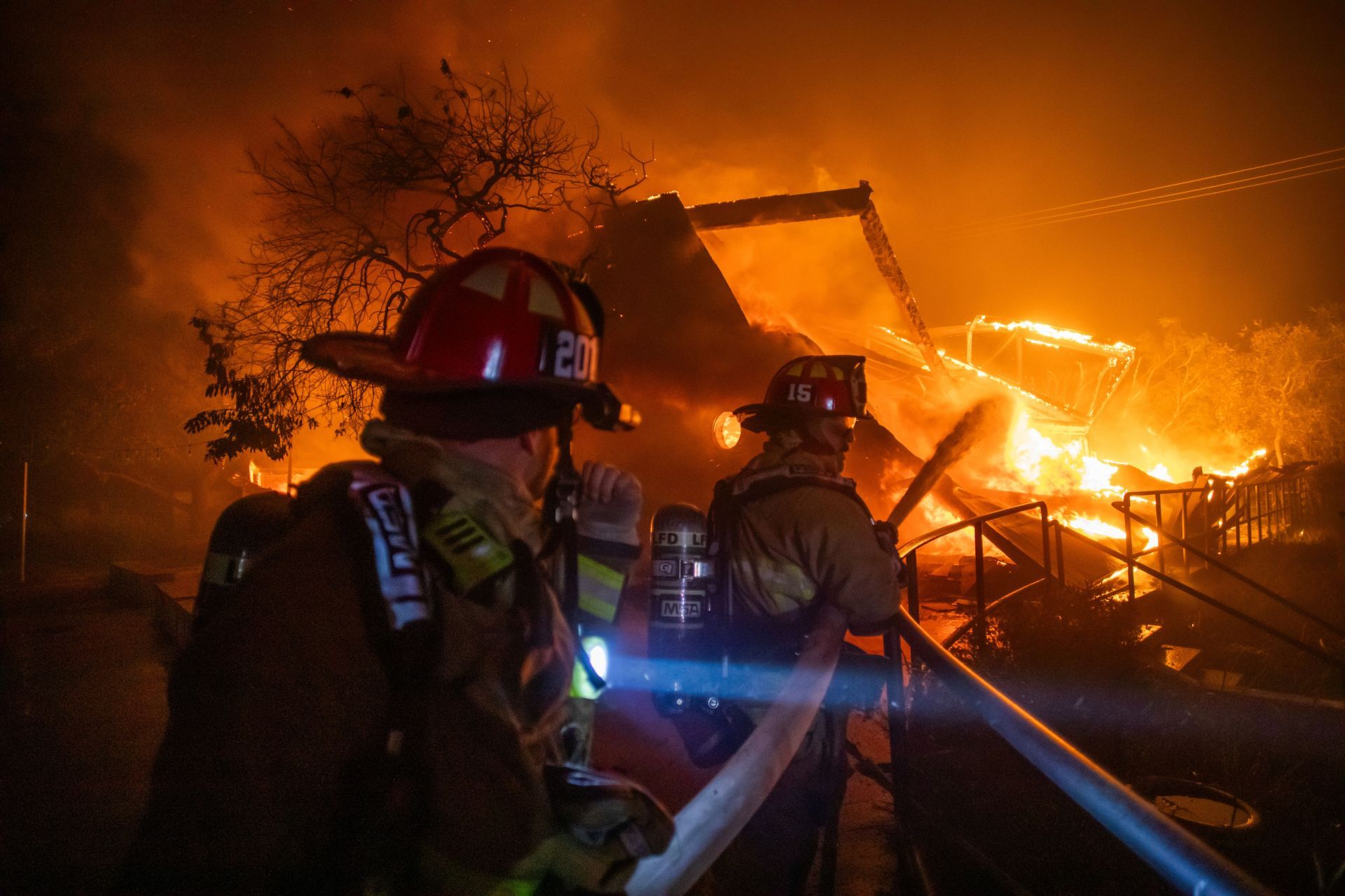 Powerful Winds Fuel Multiple Fires Across Los Angeles Area - Source: Getty