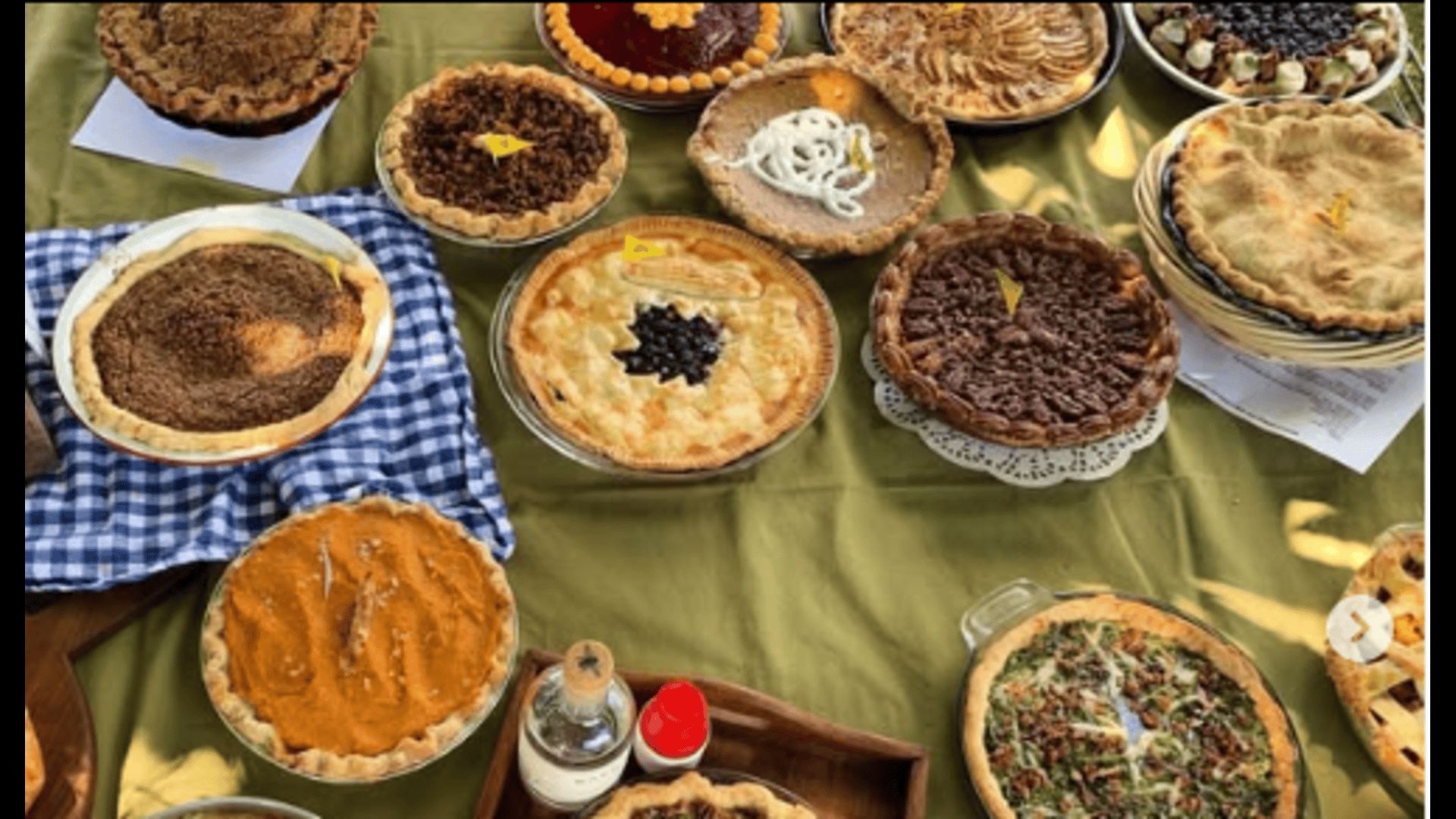 A variety of pies (Image via Instagram/@diginvt)