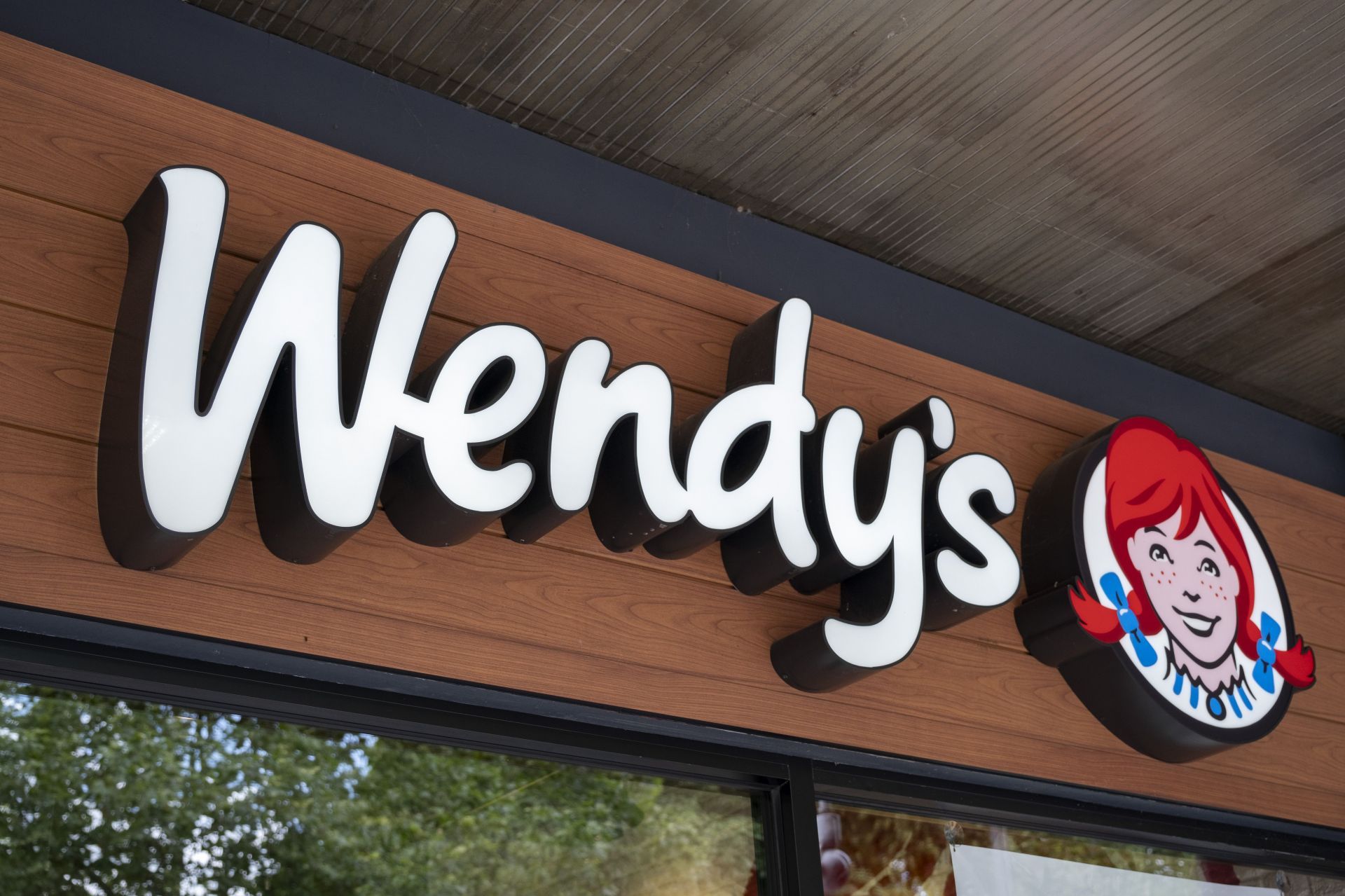 Sign For Fast Food Brand Wendy