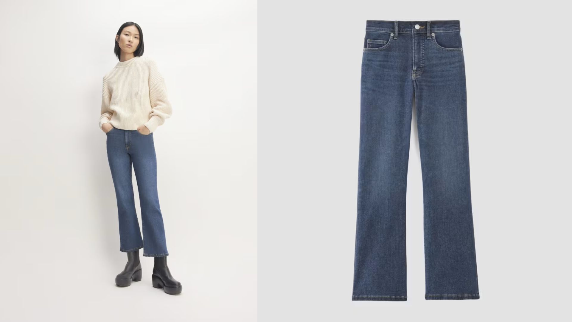 The Kick Bootcut Jean (Image via Everlane)