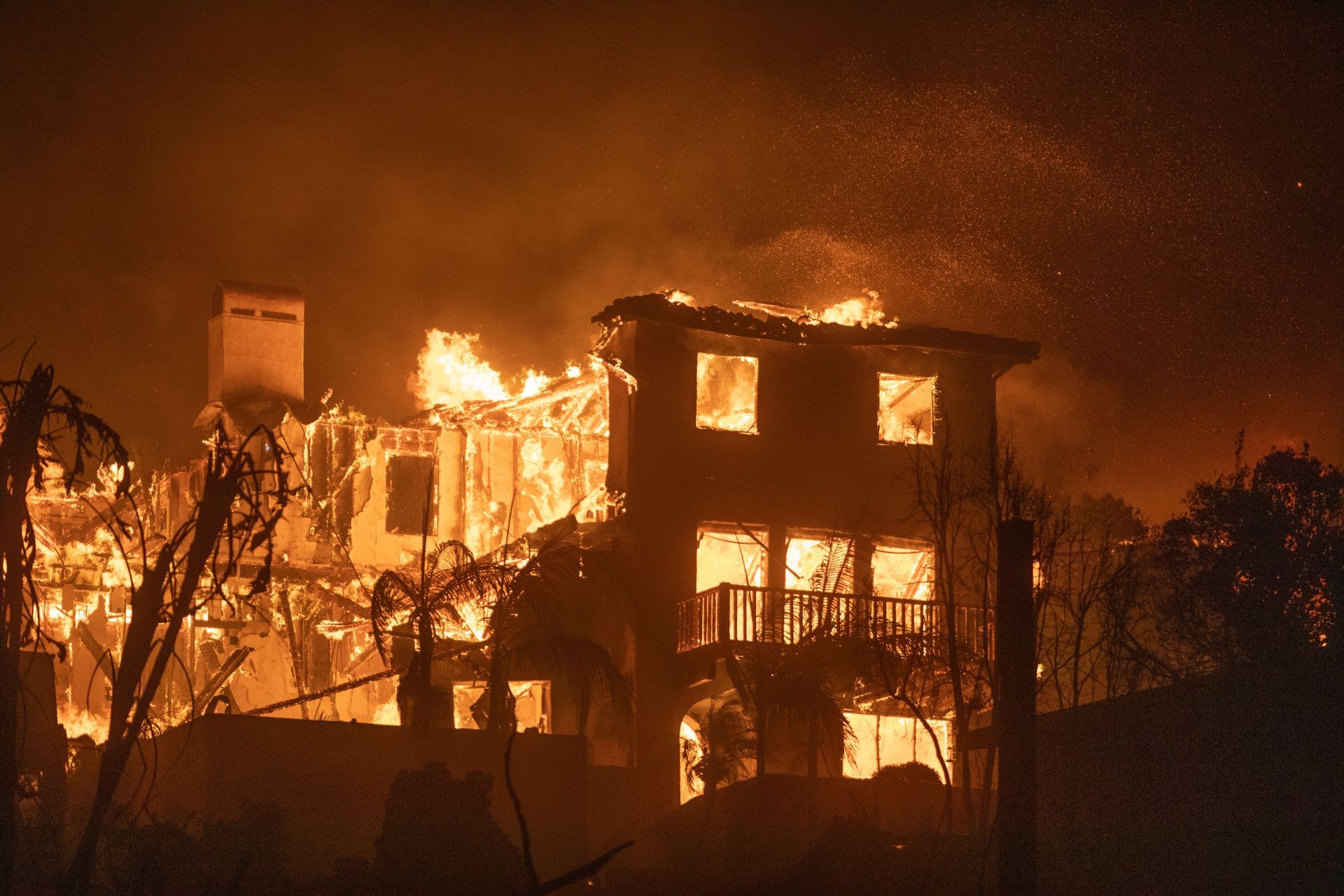 Powerful Winds Fuel Multiple Fires Across Los Angeles Area - Source: Getty