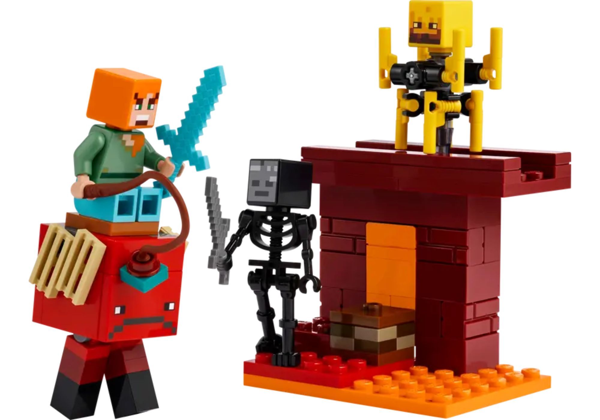 The Nether Lava Battle (Image via LEGO)