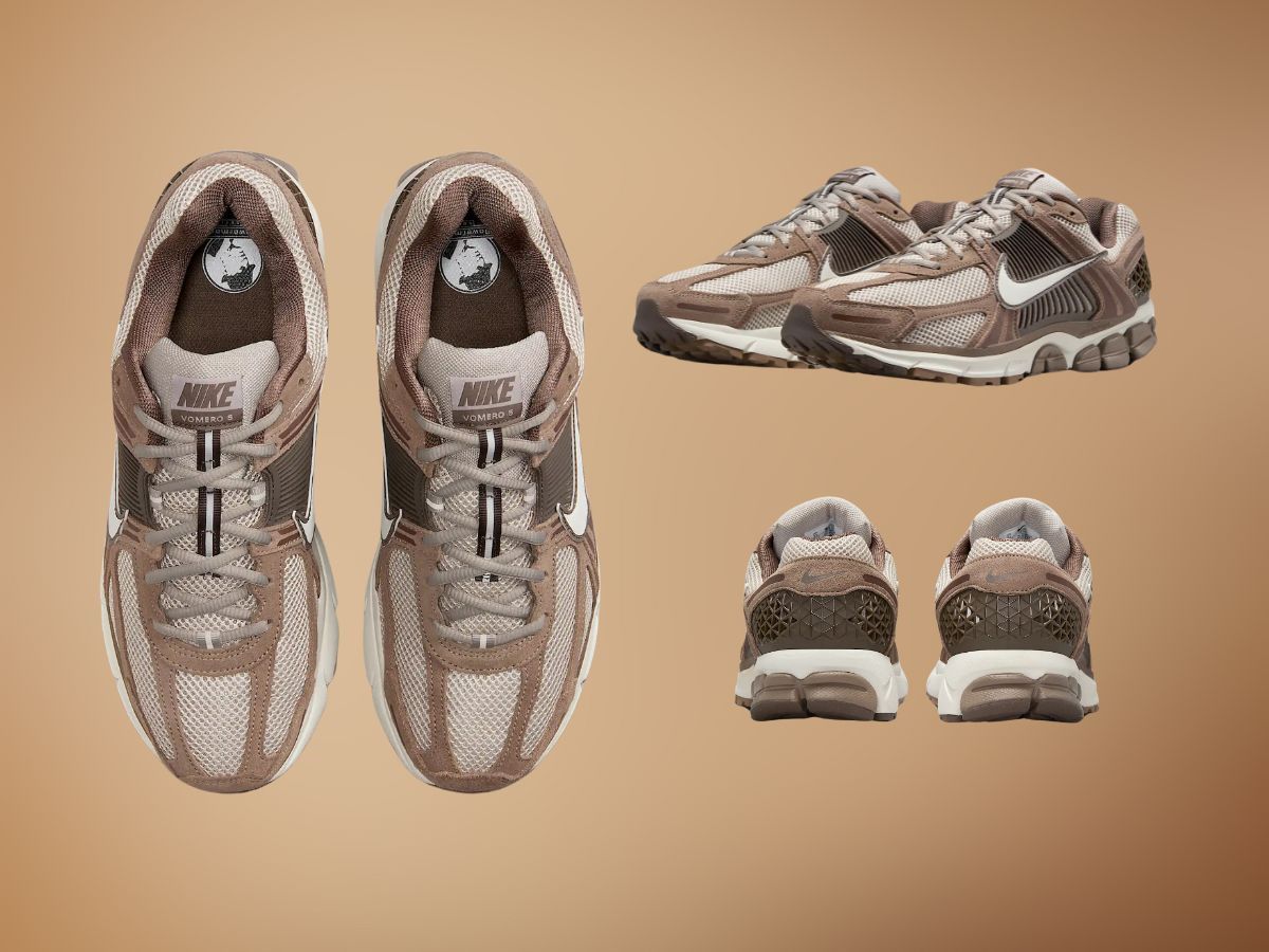 Nike Zoom Vomero 5 &ldquo;Mink Brown&rdquo; sneakers (Image via Nike)