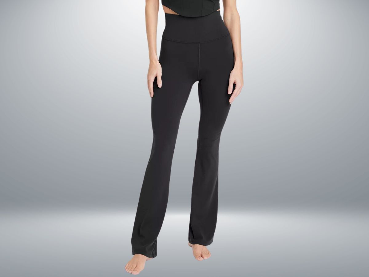 Women&#039;s Everyday Soft Ultra High-Rise Flare Leggings (Image via Target)