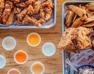 Waldo's Fried Chicken with homemade sauces (Image via Instagram/@ waldoschickennash)
