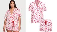 Glazed Satin Short Pajama Set (Image via Victoria's Secret)