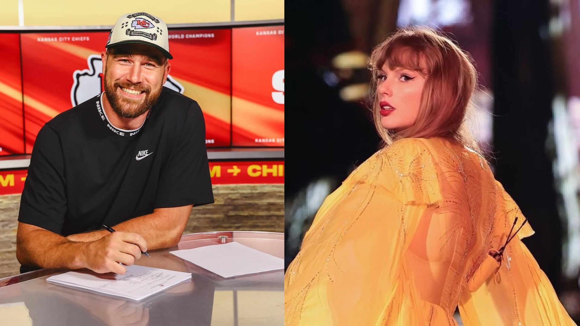 Travis Kelce (Image via Instagram/ @Killatrav) Taylor Swift (Image via Instagram/ @taylorswift)