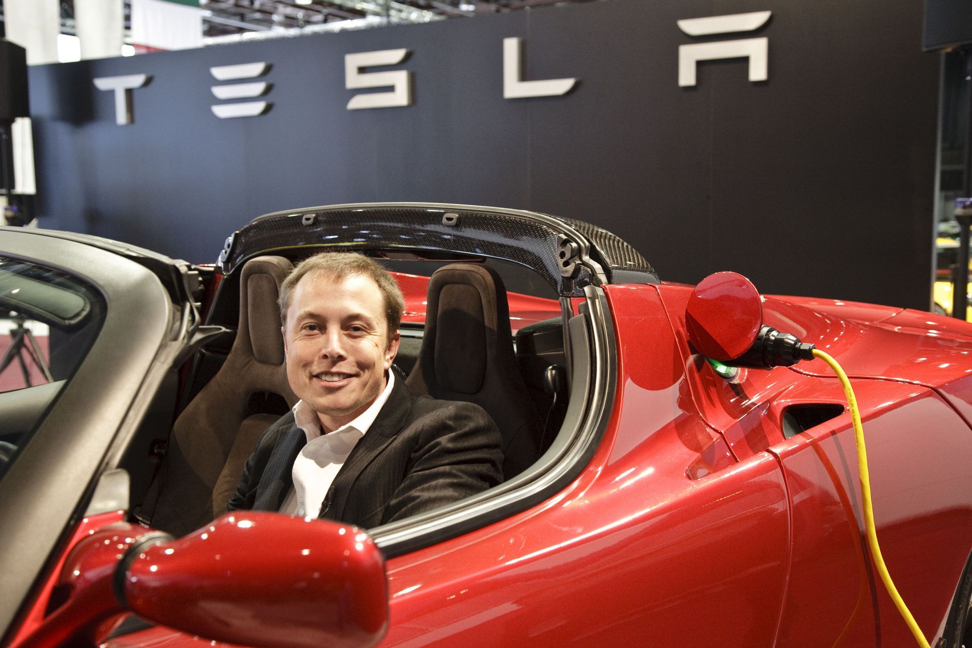 USA - 2009 North American International Auto Show - Elon Musk - Tesla - Source: Getty